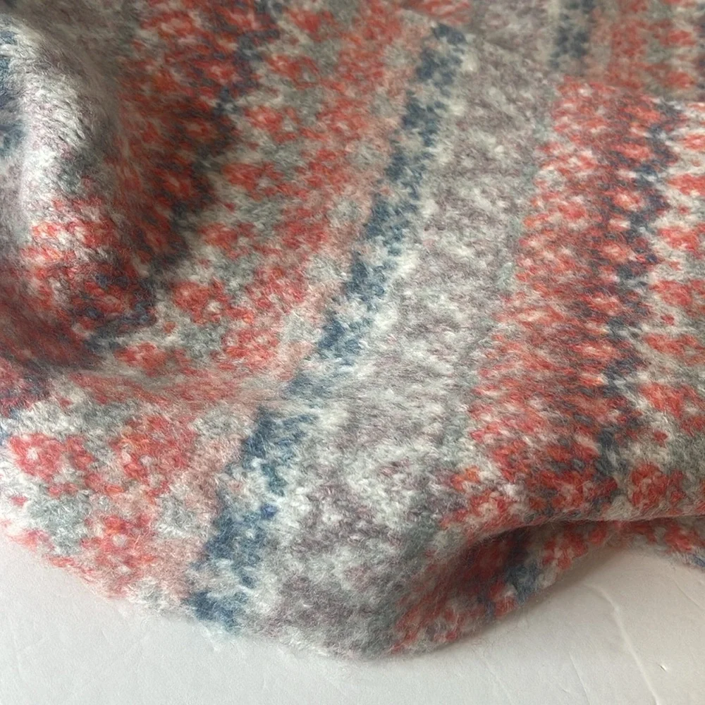 FatFace Frankie Fairisle Snood Grey Marl